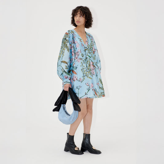 Kimono Mini Dress - Spring Mimosa