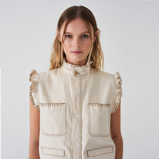 - Pablo Waistcoat - Ecru
