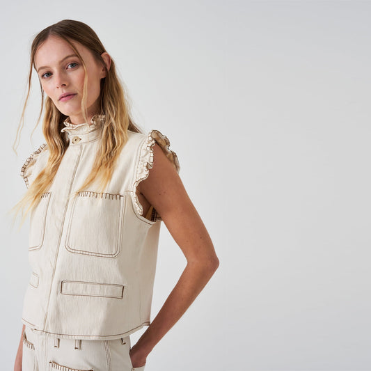 - Pablo Waistcoat - Ecru