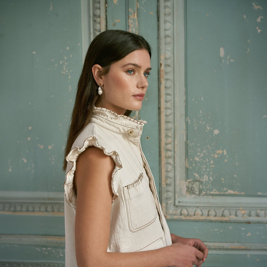 - Pablo Waistcoat - Ecru