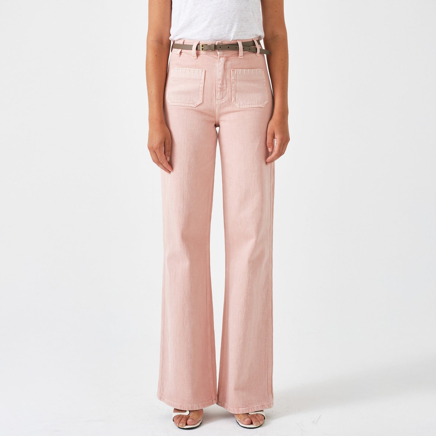 - Mabel Patch Pocket Jeans - Peony Pink