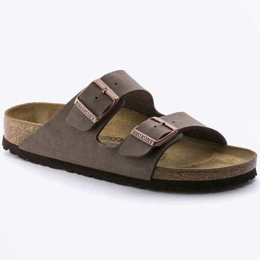 - Arizona Birko-Flor Nubuck Sandals - Mocca