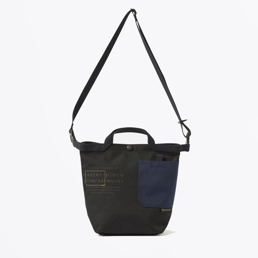 x Masterpiece Small Tote Bag Recycled Tech Canvas - Black