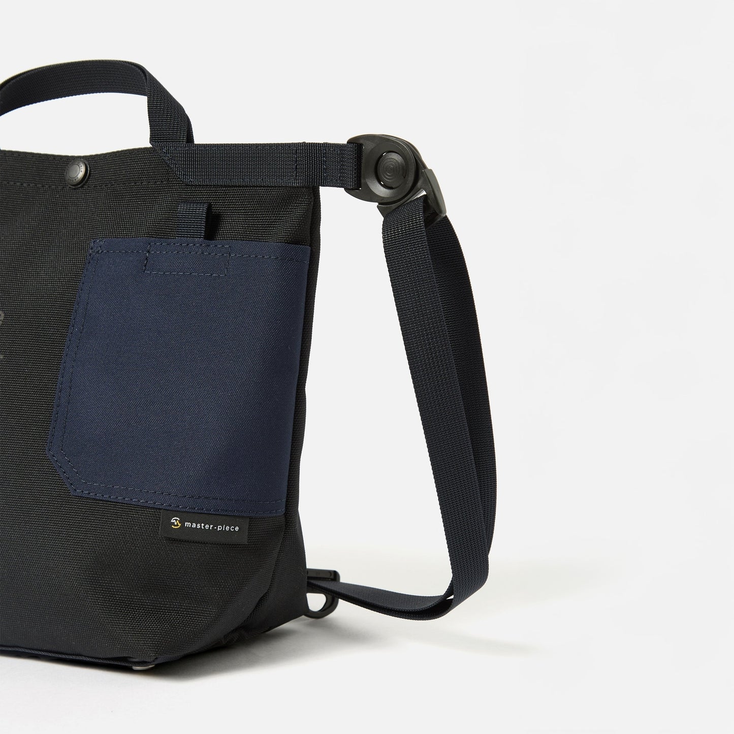 x Masterpiece Small Tote Bag Recycled Tech Canvas - Black