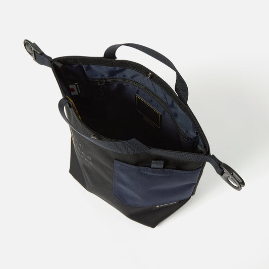 x Masterpiece Small Tote Bag Recycled Tech Canvas - Black