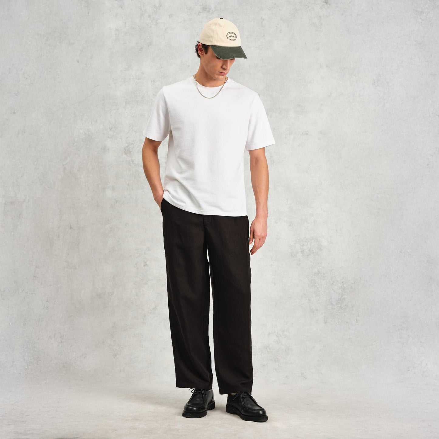 - Glencoe Trousers Slub Weave - Black