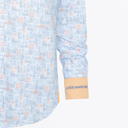 - Watercolour Stripes Shirt - Blue