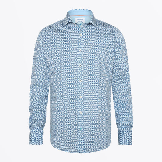 - Ikat Shirt - Cobalt