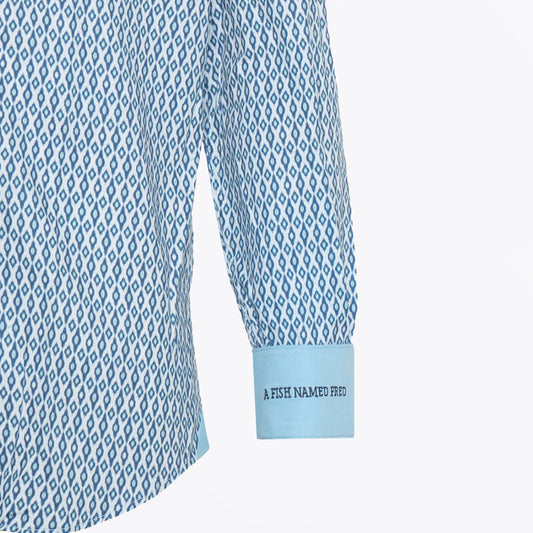 - Ikat Shirt - Cobalt