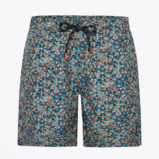 - Star Tiles Swim Shorts - Navy