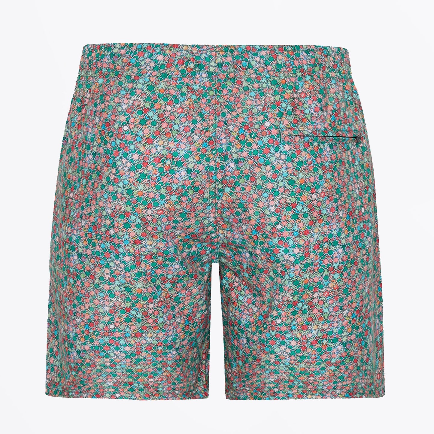 - Star Tiles Swim Shorts - Green