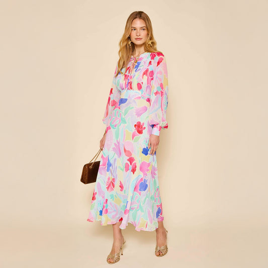 - Aero Dress - Abstract Tulio Ivory