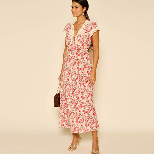 - Amari Dress - Tulips Fields Red