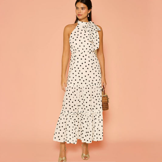 - Eleanor Dress - Bohemia Spot Ivory
