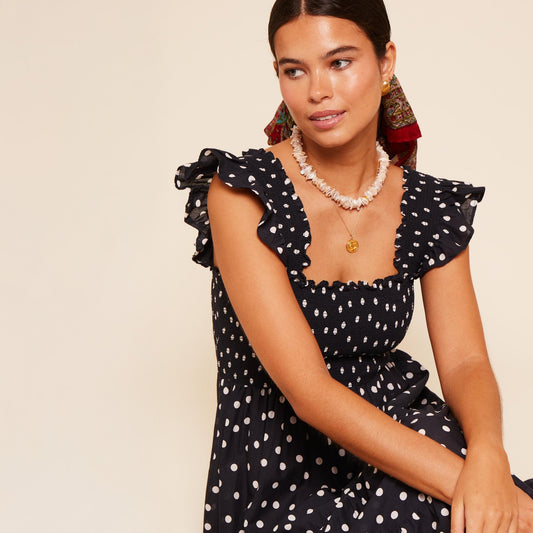 Kendall Dress - Bohemia Spot Navy