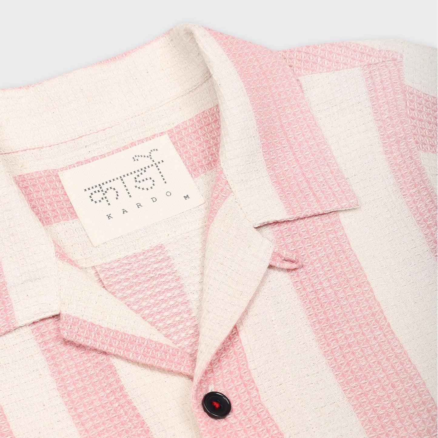 - Yusuke Handwoven Stripe Shirt - Pink