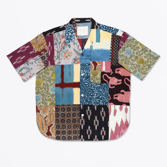 - Ronen Patchwork Short Sleeve Shirt