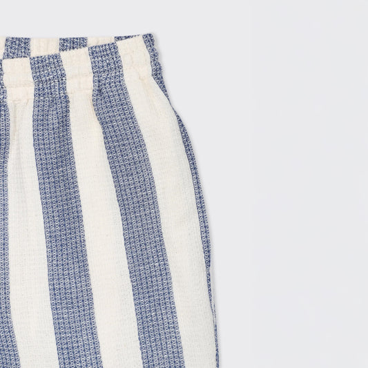 - Olbia Handwoven Blue Stripe Shorts