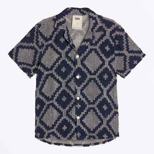 - Trastevere Cuba Crochet Shirt - Navy