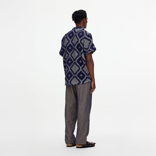 - Trastevere Cuba Crochet Shirt - Navy