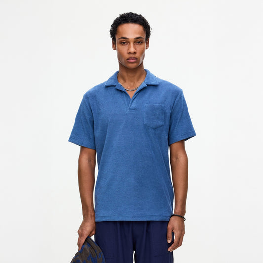 - Coronet Terry Polo Shirt - Blue