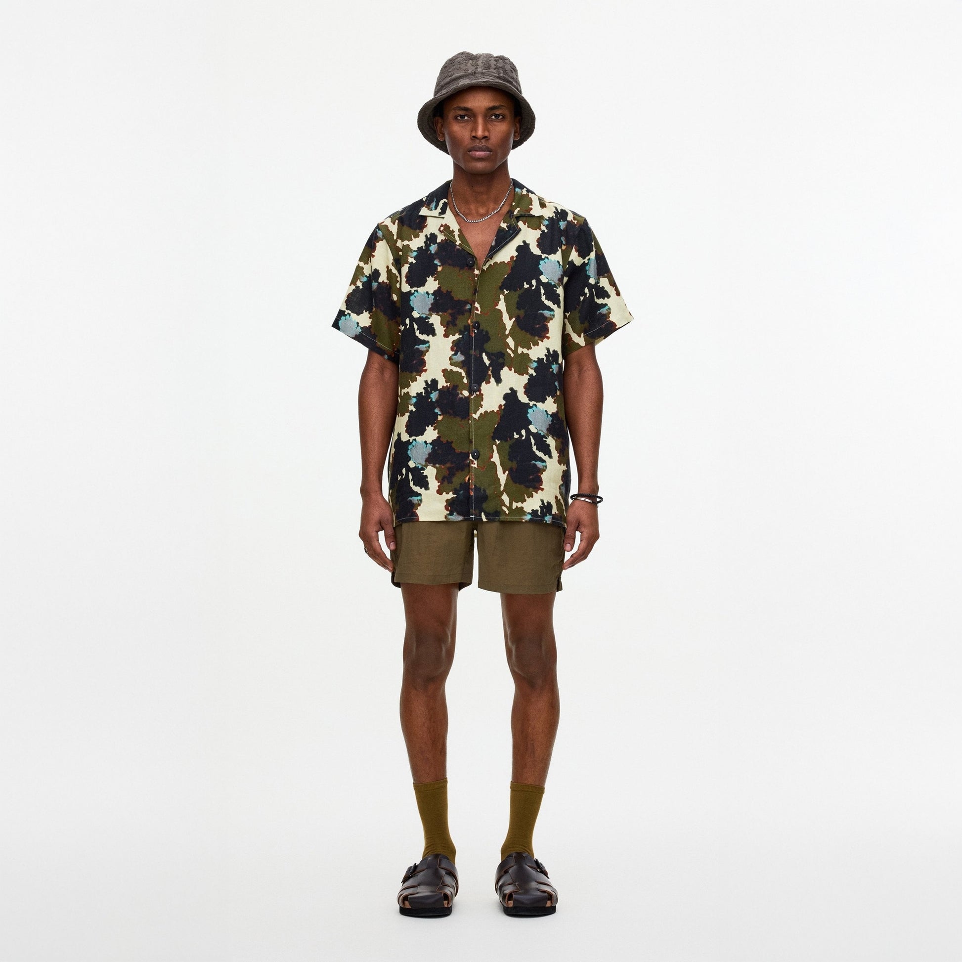 OAS Foliage Cuba Linen Shirt