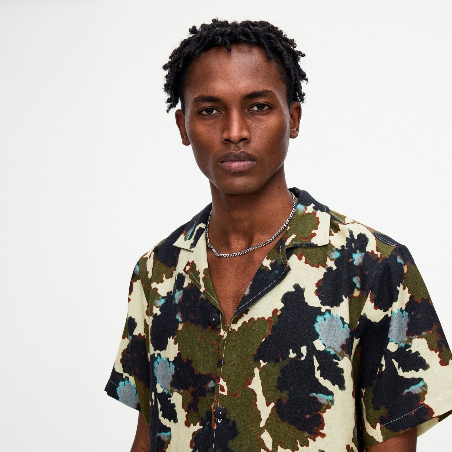 Foliage Cuba Linen Shirt