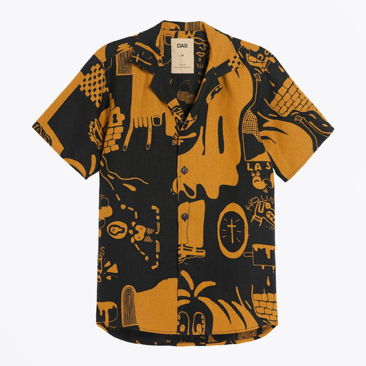 - Krispy Night Cuba Linen Shirt