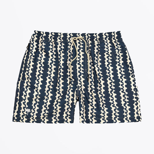 - Blue Scribble Swim Shorts