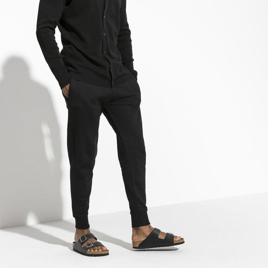 - Arizona Soft Footbed Oiled Leather Sandals - Black