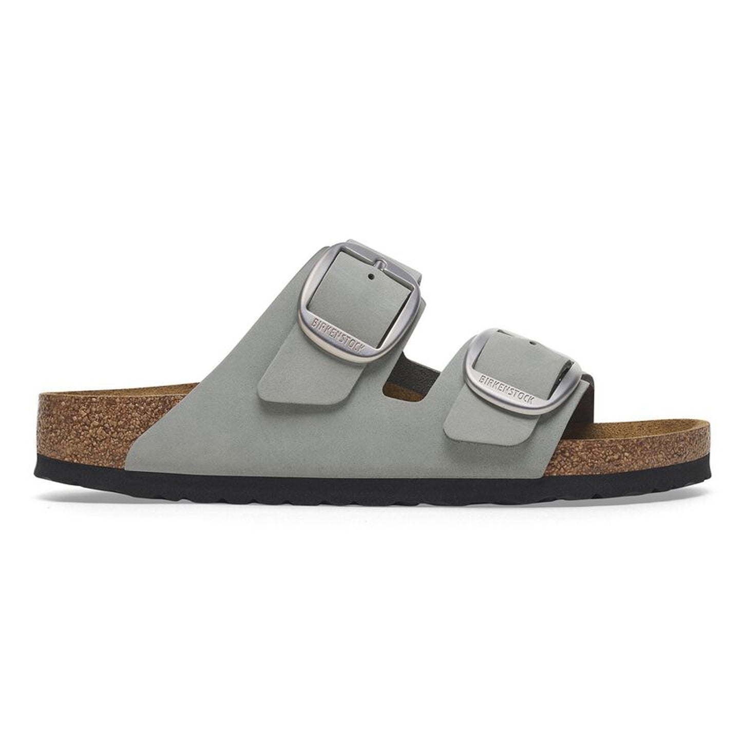 - Arizona Big Buckle Nubuck Leather Sandals - Pure Sage