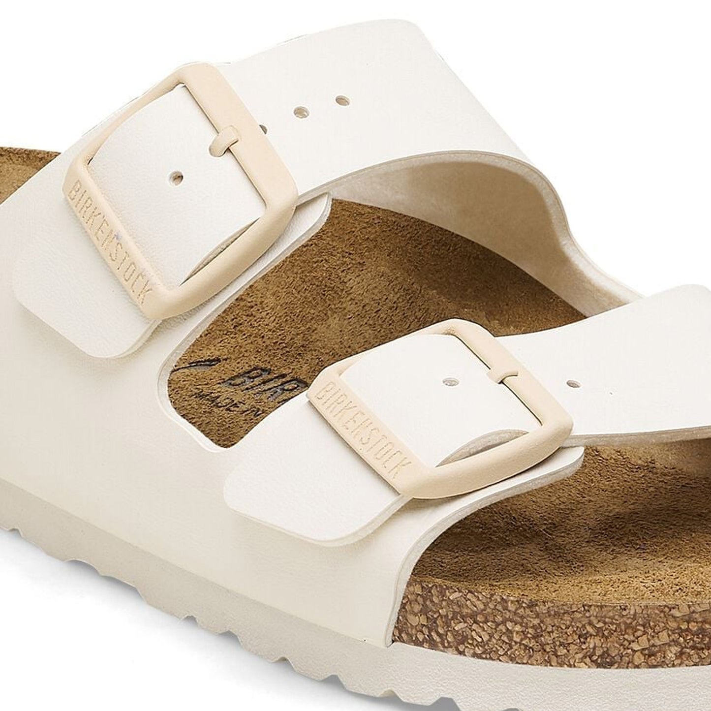 - Arizona Birko-Flor Sandals - Eggshell