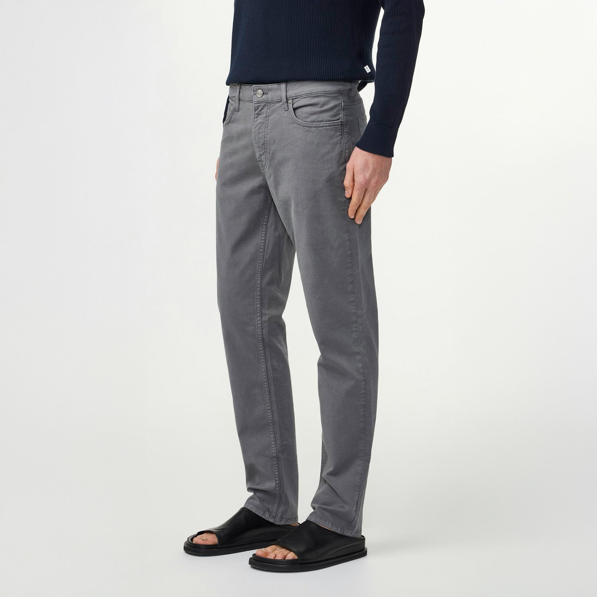 NN07 Tony Classic Slim Fit Trousers - Sable Grey