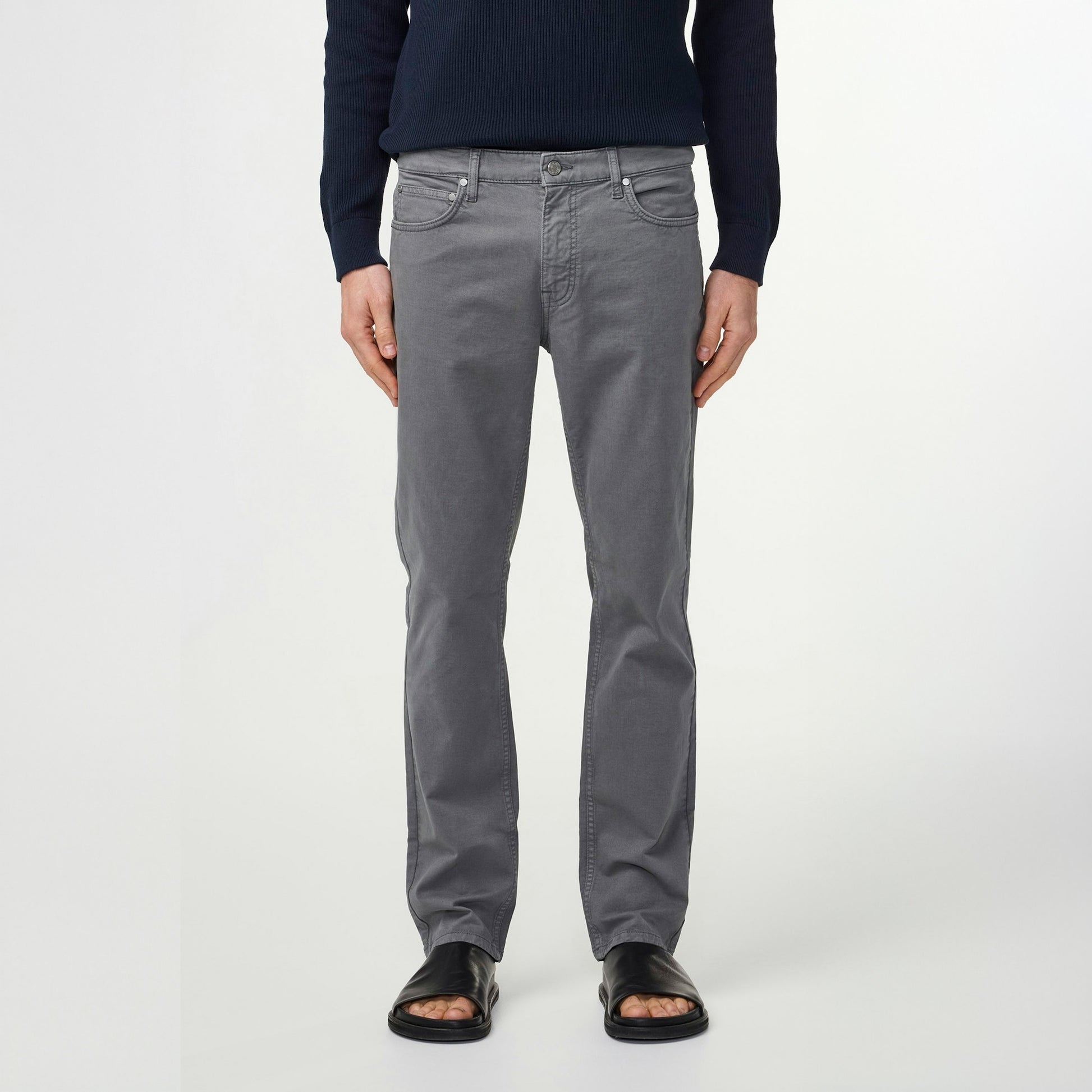 NN07 Tony Classic Slim Fit Trousers - Sable Grey