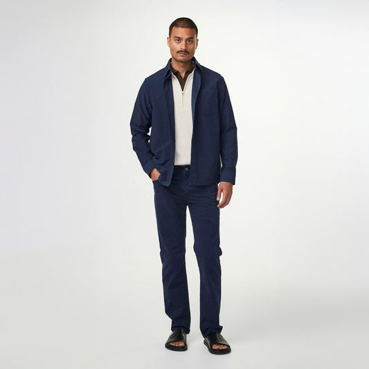 - Tony Classic Slim Fit Trousers - Navy