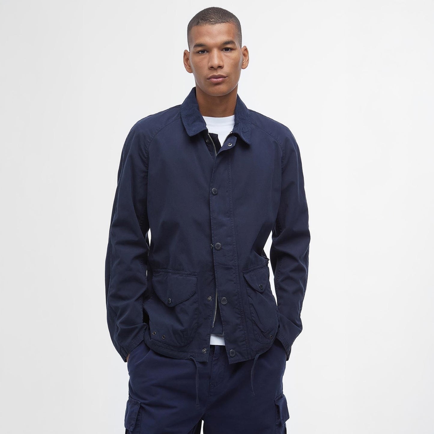 - Utility Casual Chore Jacket - Navy