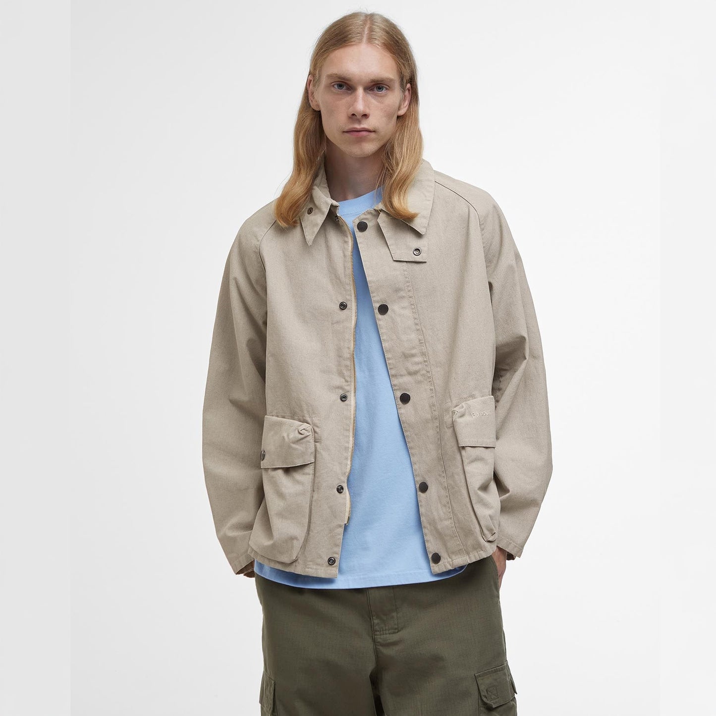 - Westdale Linen Casual Jacket - Pigment White