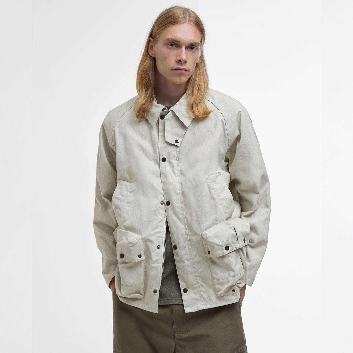 Modified Oversized Bedale Casual Jacket - Natural