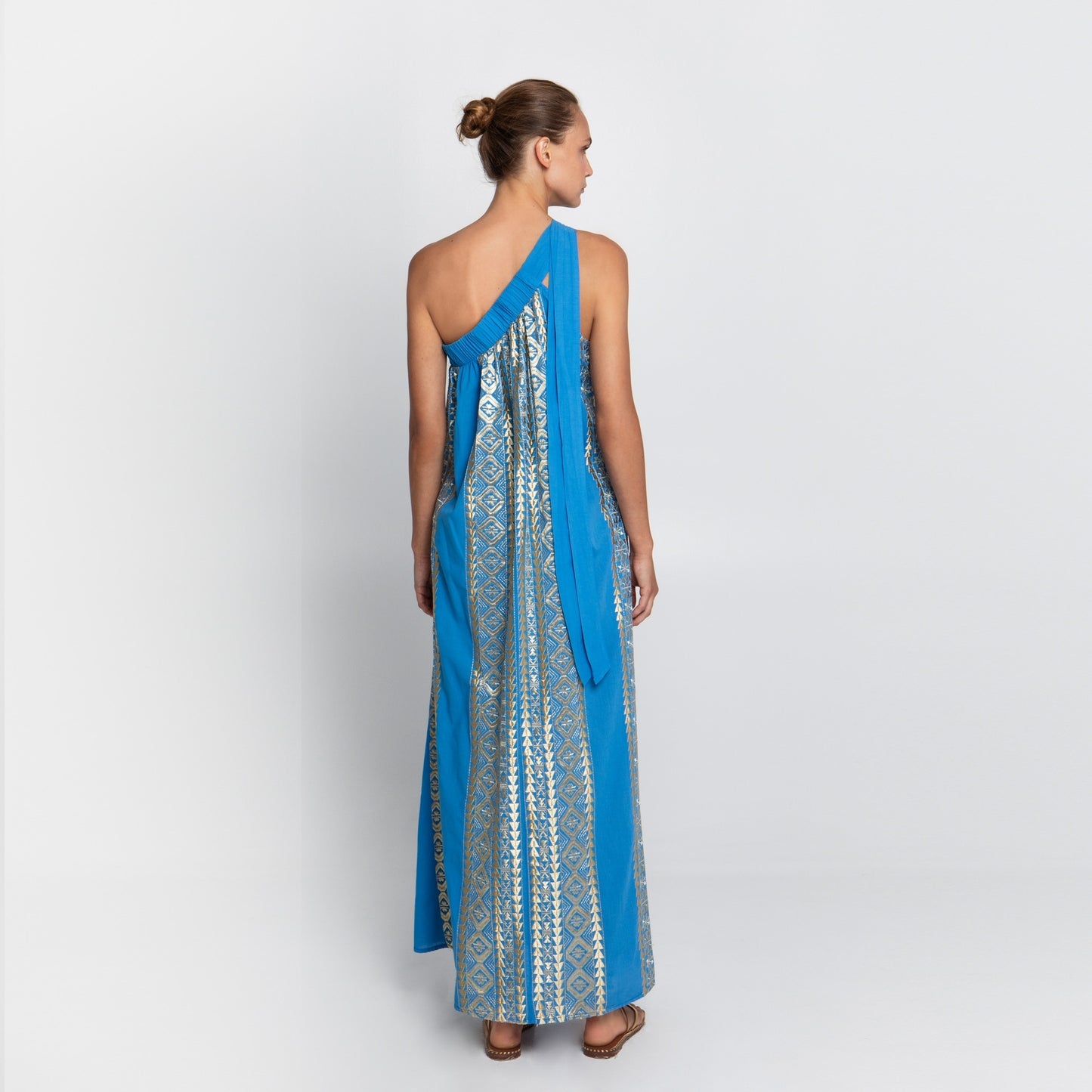 Classic Triangle Dress - Blue/Gold