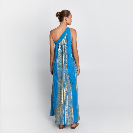 Classic Triangle Dress - Blue/Gold