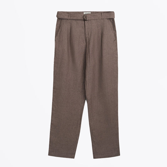- Belted Trousers Wilkins - Brown/Pink