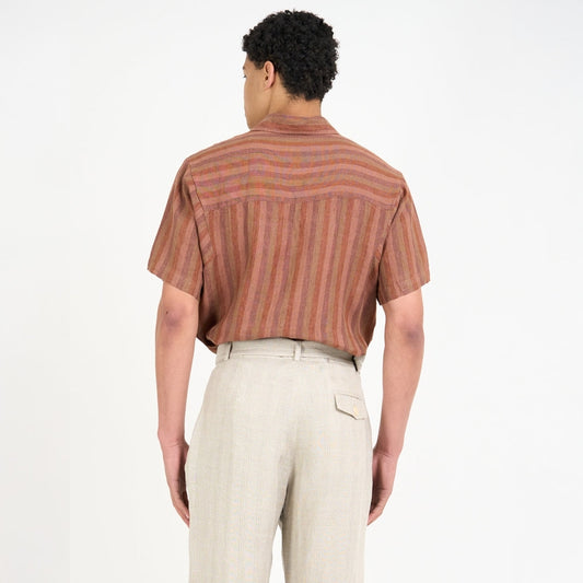 - Garrison Short Sleeve Shirt Lowson - Terracotta