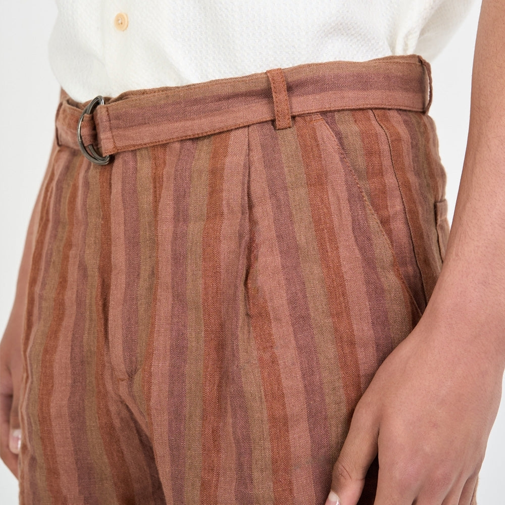 - Belted Shorts Lowson - Terracotta