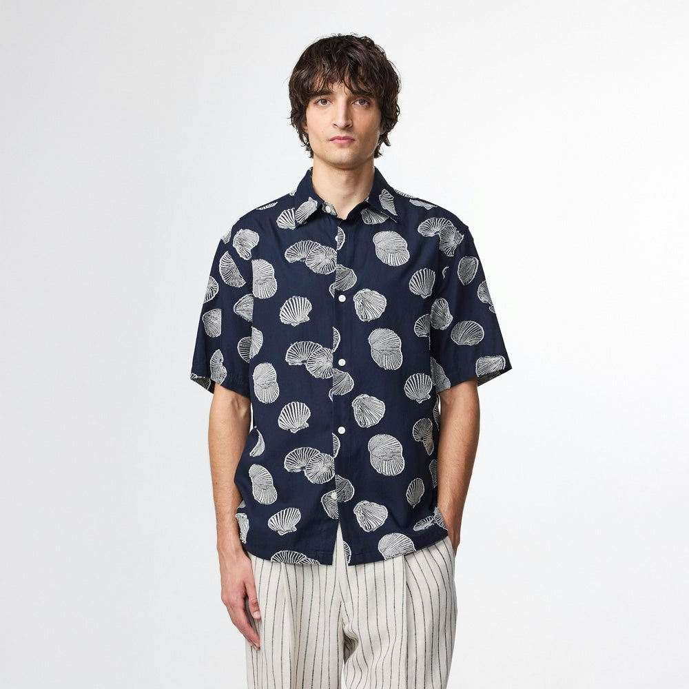 NN07 Freddy Short Sleeve Shirt - Navy Blue
