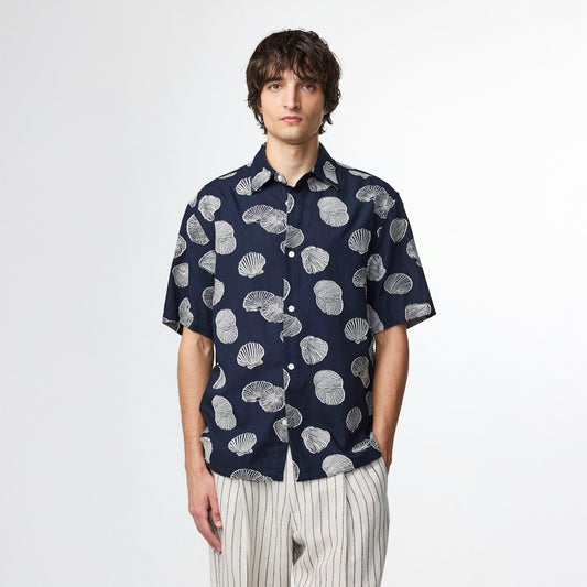 Freddy Short Sleeve Shirt - Navy Blue