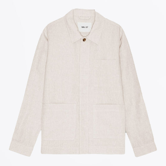 - Olav Workwear Linen Overshirt - Oat