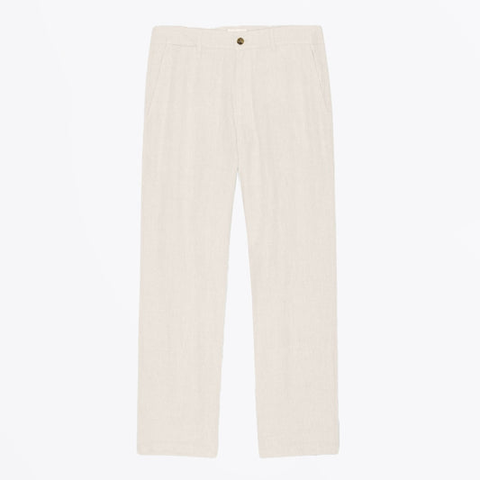 - Aden Regular Fit Straight Leg Pants - Oat