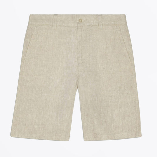 - Crown Linen Shorts - Oat