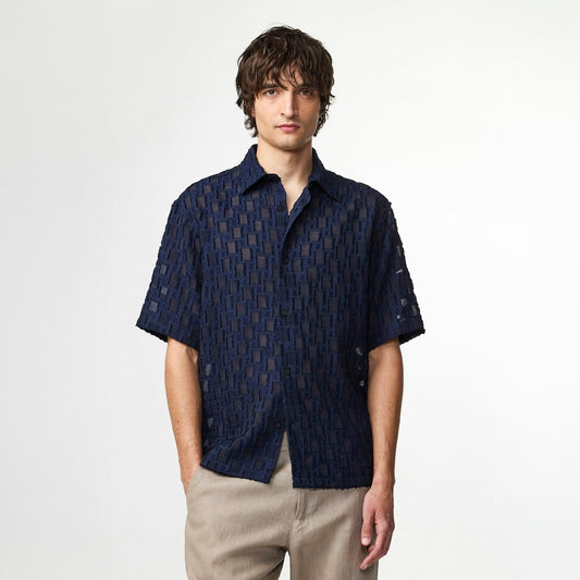- Freddy Short Sleeve Shirt - Navy Blue