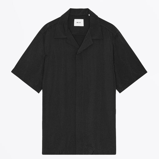 - Hank Short Sleeve Shirt - Black